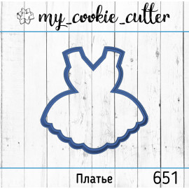 форма для пряников платье